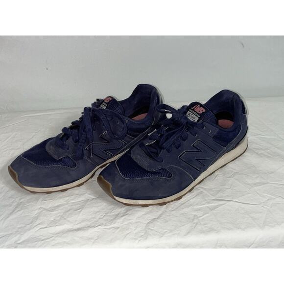 New Balance Shoes - New Balance Womens 696 Blue Running Shoes Lace Up Size 9 B WL696NTA